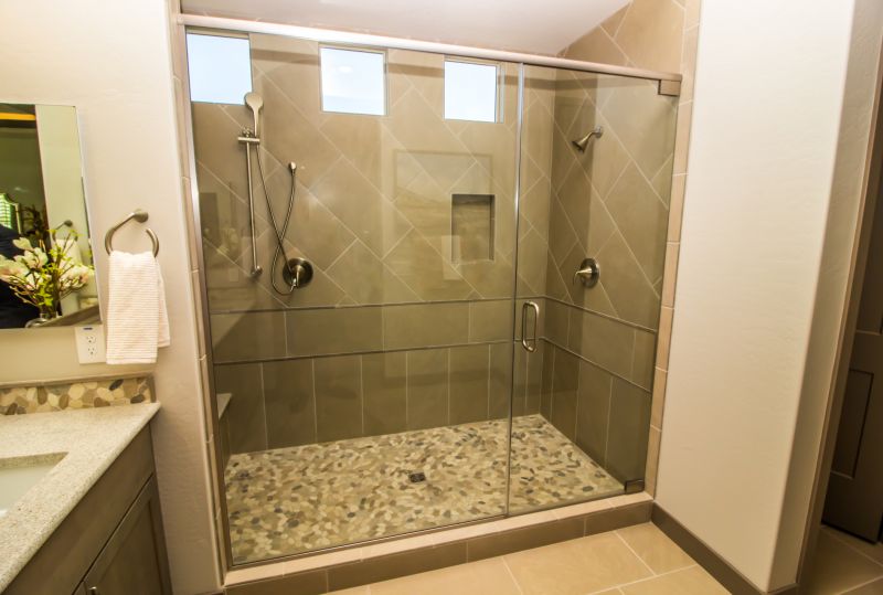 Modern Walk-In Shower with Frameless Glass